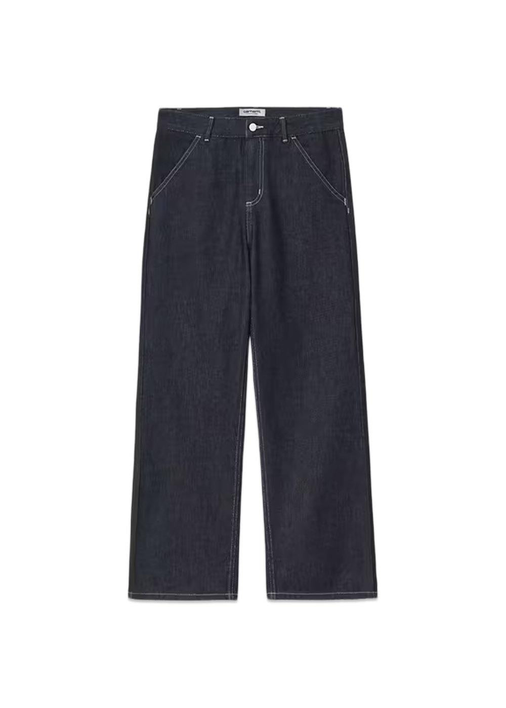 W Simple Pant - Blue Rinsed-Carhartt WIP-Butler Loftet