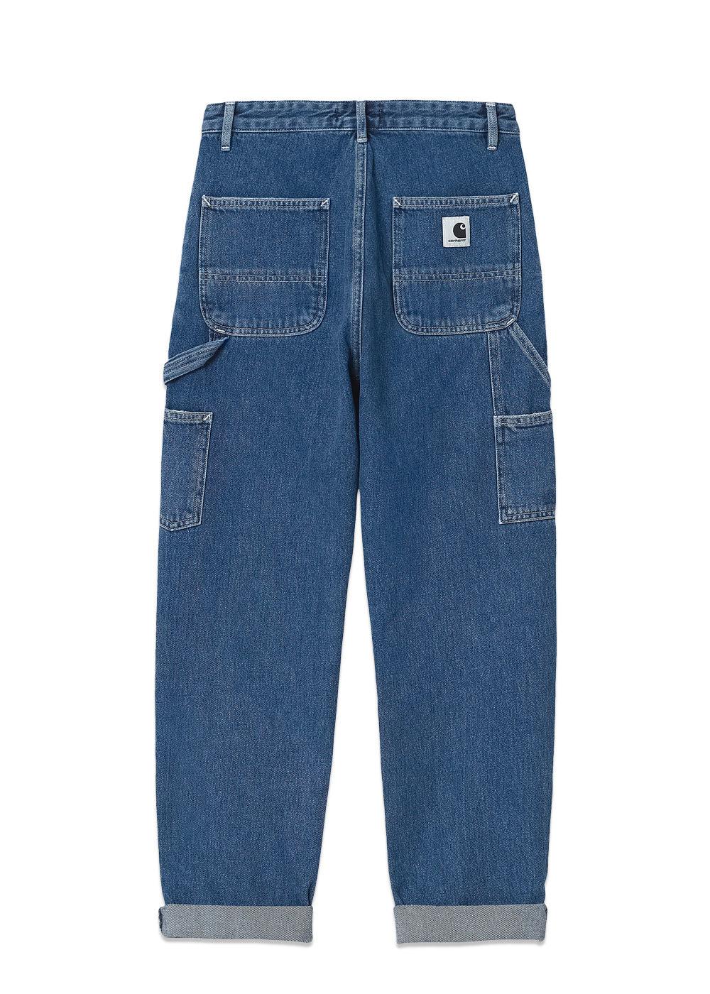 W' pierce pant - Cotton Blue Stone Washed