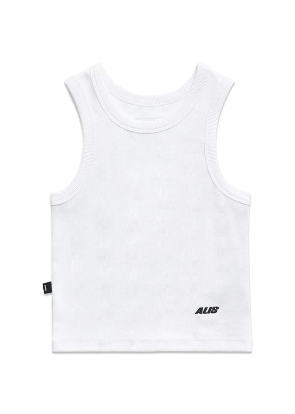WHITNEY BABY TANK TOP - Solid White-Top-ALIS-Butler Loftet