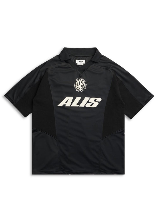 WIZZY POLO JERSEY - Balck + Grey-T-shirts-ALIS-Butler Loftet