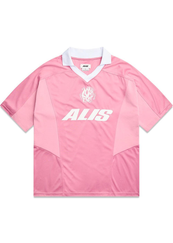 WIZZY POLO JERSEY - Pink - Pink-T-shirts-ALIS-Butler Loftet