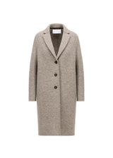 WOMEN OVERCOAT PRESSED WOOL - Natural Casha-Outerwear-Harris Wharf London-Butler Loftet