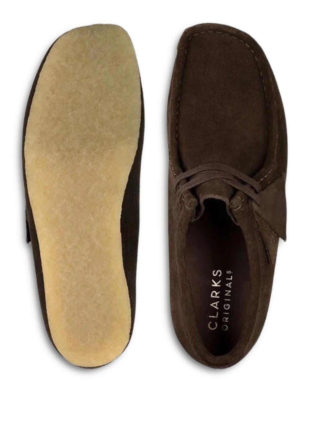 Wallabee Dark Brown Suede - Dark Brown-Shoes-Clarks Originals-Butler Loftet