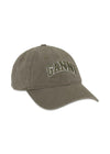 Washed Cotton Canvas Cap Emb - Kalamata-Headwear-Ganni-Butler Loftet