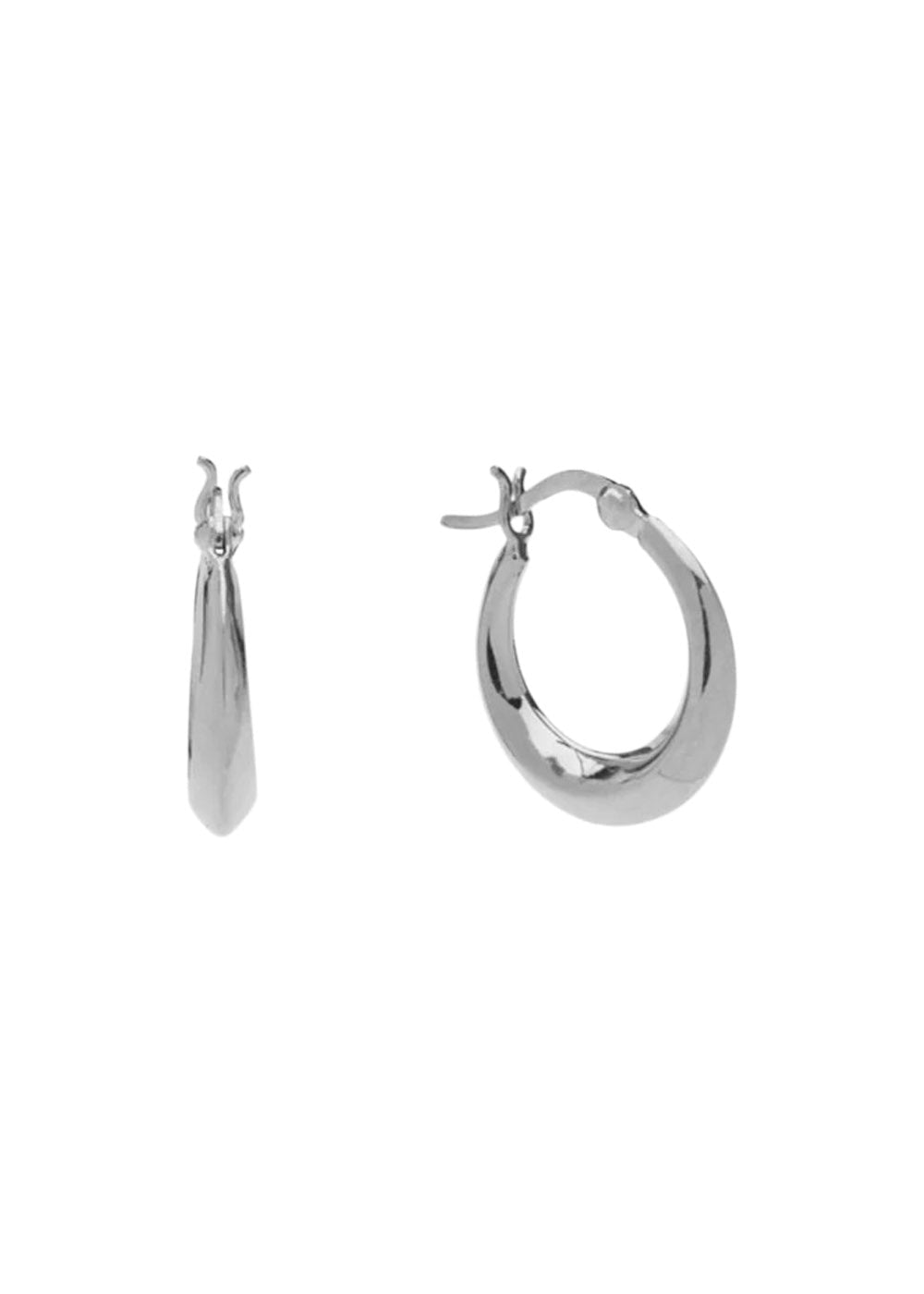 Wibe Petit Hoops - Fs, Silverplated