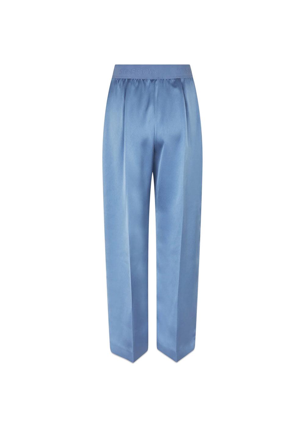 Wide Leg Long Pants - Infinity Blue