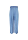 Wide Leg Long Pants - Infinity Blue