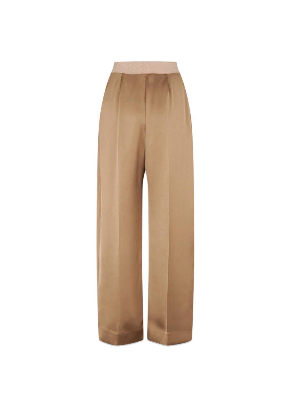 Wide Leg Long Pants - Tigers Eye-Pants-Stine Goya-Butler Loftet