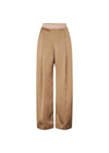 Wide Leg Long Pants - Tigers Eye