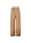 Wide Leg Long Pants - Tigers Eye-Pants-Stine Goya-Butler Loftet
