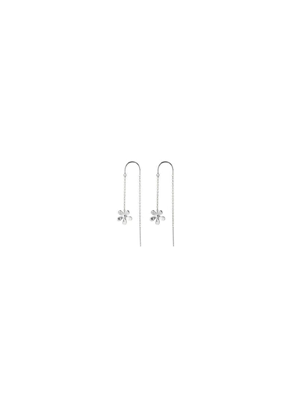 Wild Poppy Earchains - Silver-Jewellery-Pernille Corydon-Butler Loftet