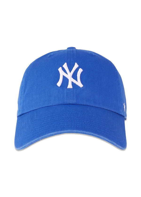Yankees Serif Hat - Paris Blue-Headwear-Sporty & Rich-Butler Loftet
