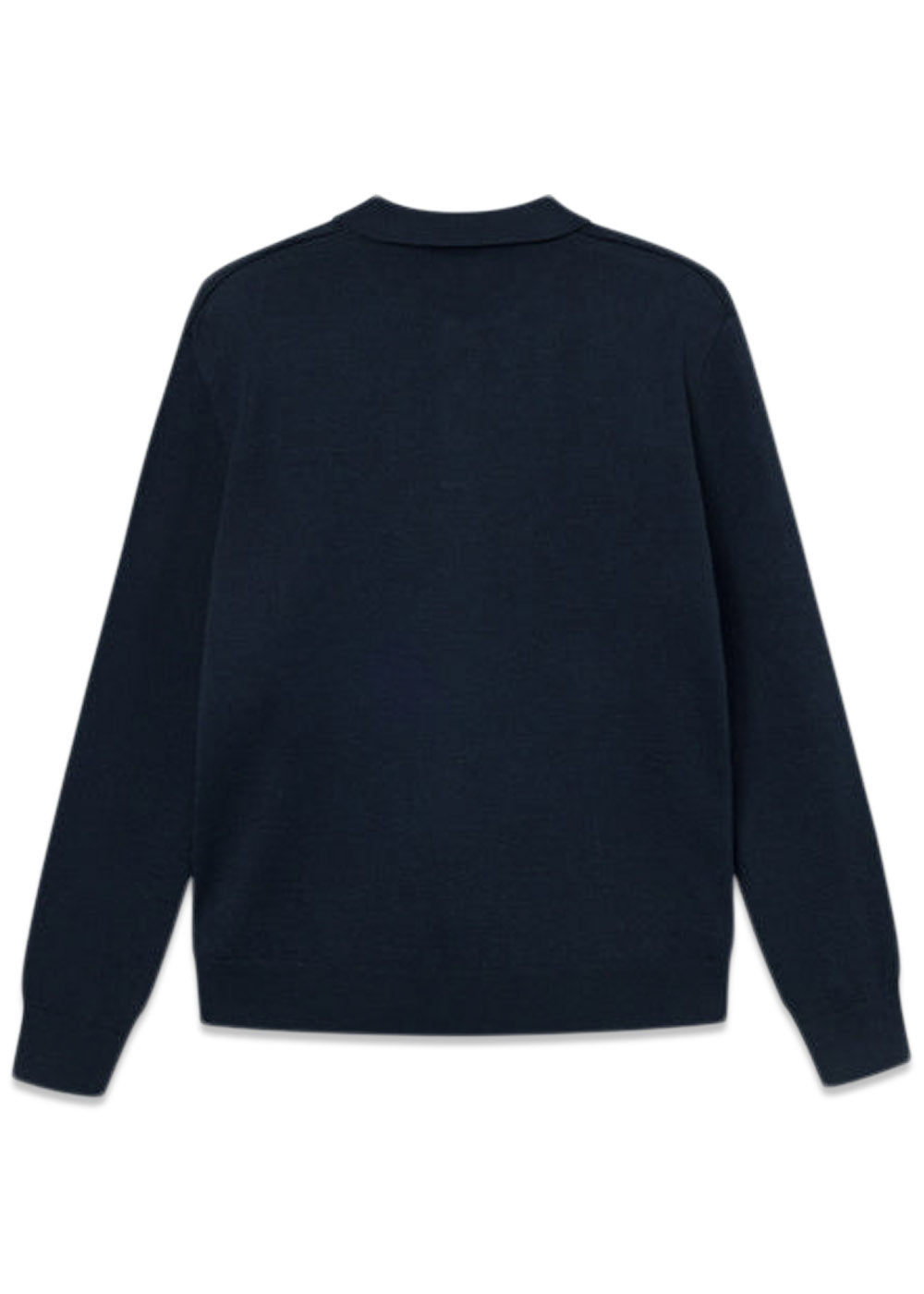 BASE MERINO POLO KNIT - Navy