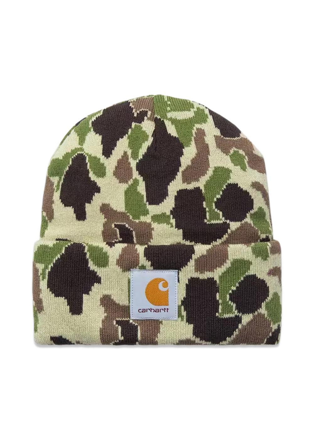 Camo Duck Beanie - Camo Duck Jacquard, Green