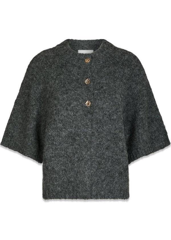 Benuta Fluffy Knit Cardigan - Antracit Melange