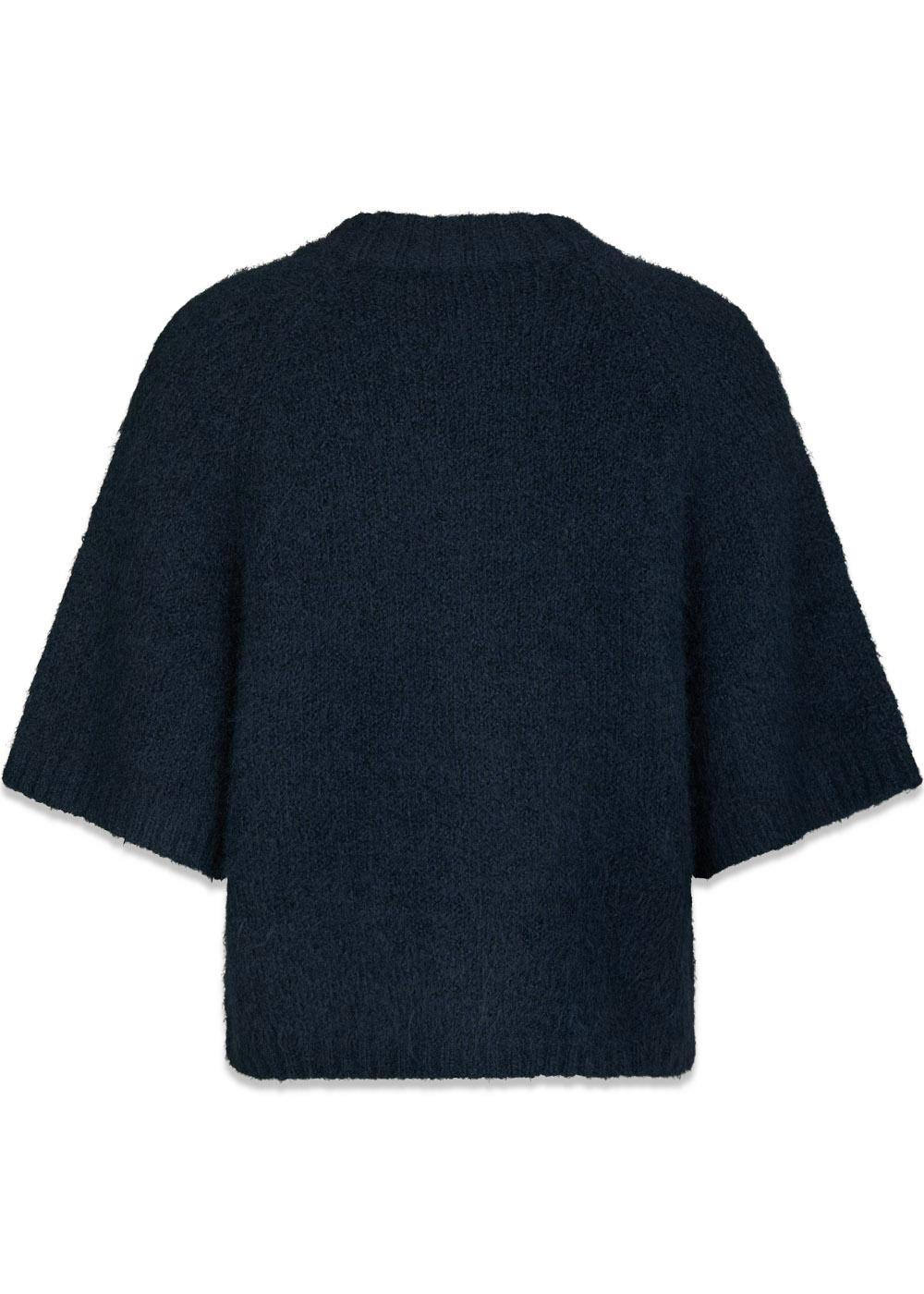 Benuta Fluffy Knit Cardigan - Navy