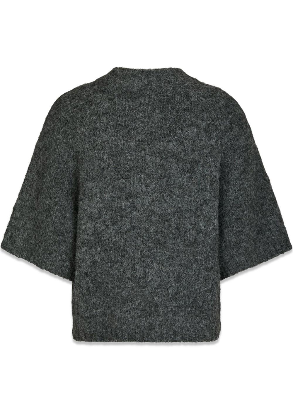 Benuta Fluffy Knit Cardigan - Antracit Melange