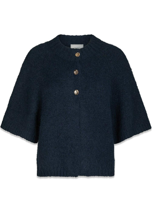 Benuta Fluffy Knit Cardigan - Navy