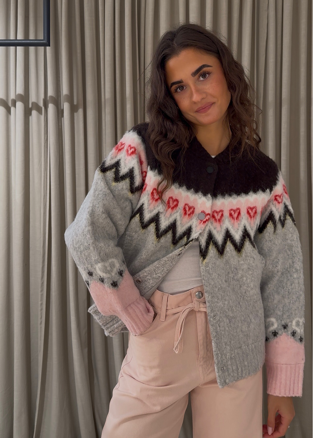 RAGLAN BOMBER JACKET - Fairisle
