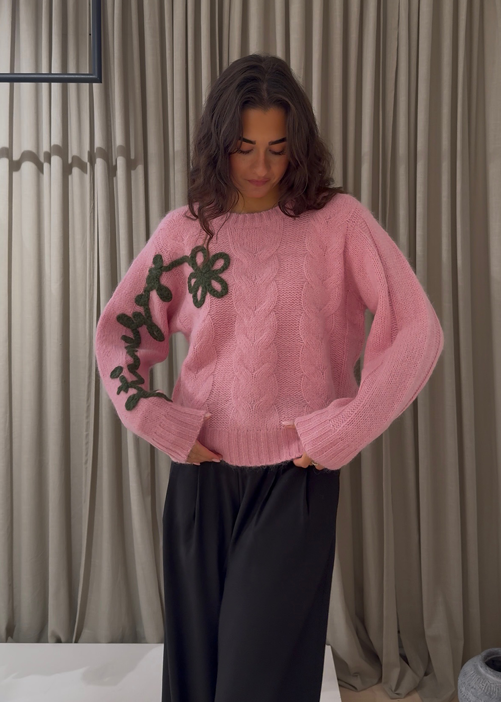 2418 Midweight Alpaca Knit - Light Pink