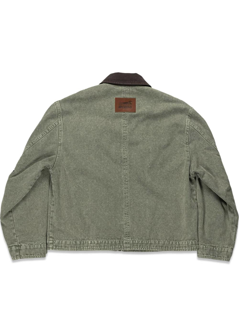 ﻿THYME JACKET VINTAGE EFFECT - Green
