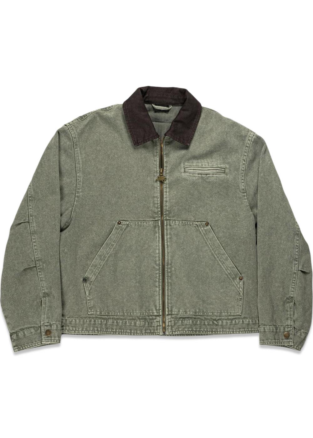 ﻿THYME JACKET VINTAGE EFFECT - Green