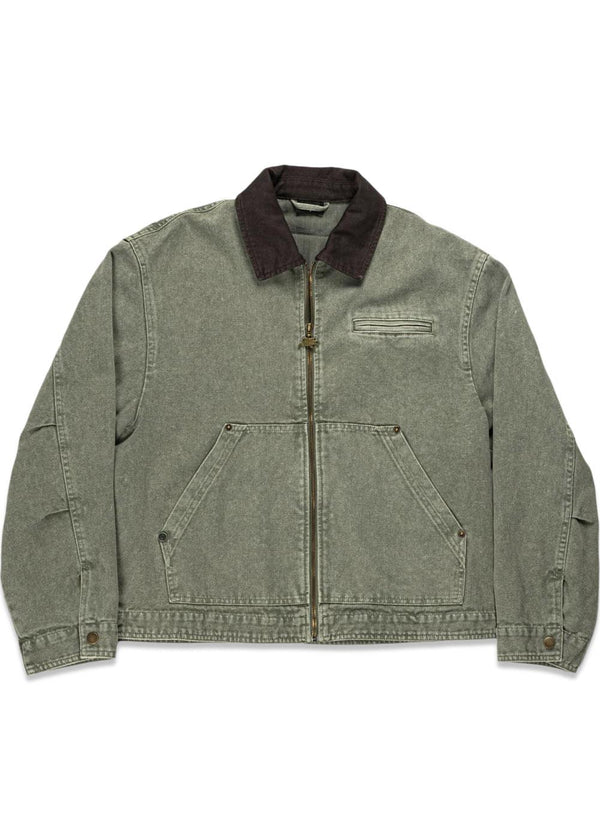 ﻿THYME JACKET VINTAGE EFFECT - Green
