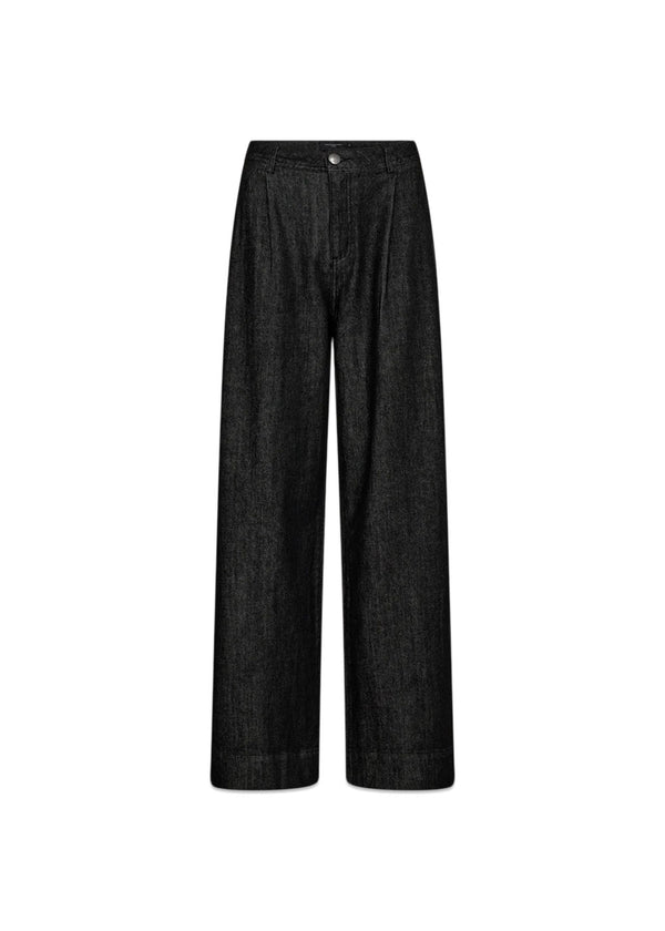 CMJEAN-WIDE-PANTS - Washed Black