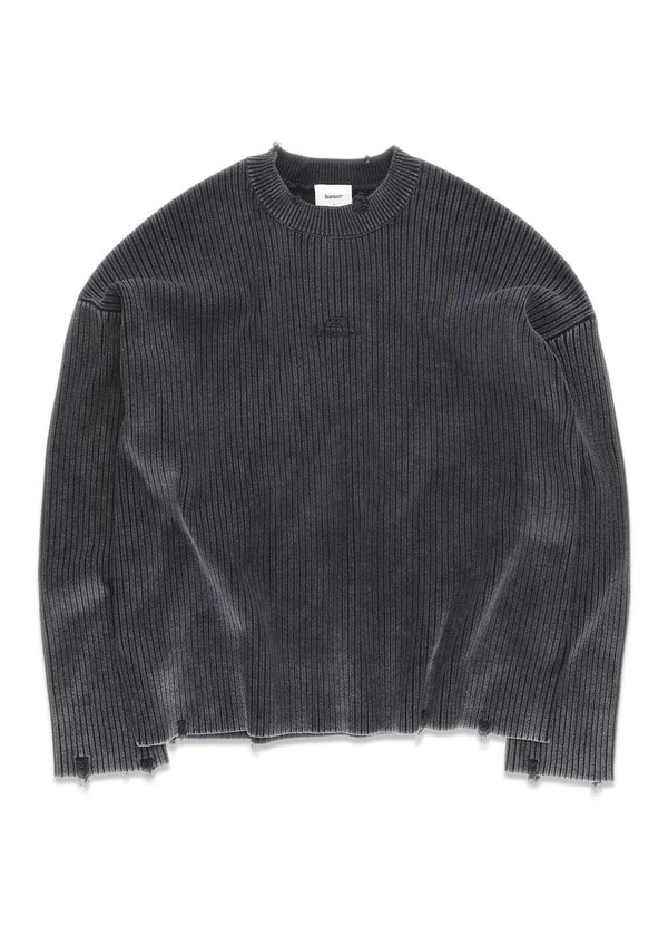 KNIT SWEATER - Stone Black