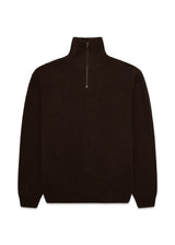 Lass Wool Half-Zip - Brown