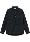 MAP JACQUARD SHIRT - Dark Grey