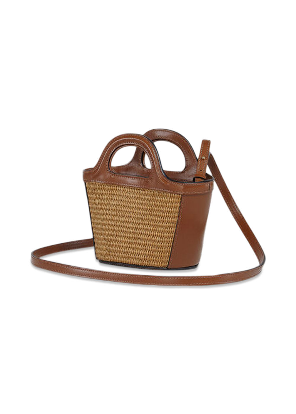 TROPICALIA MICRO BAG - Brown Raffia