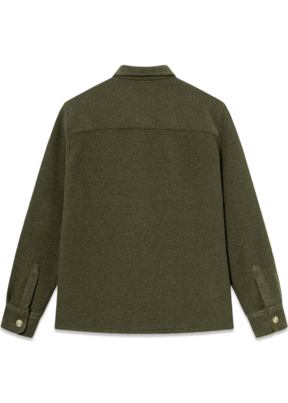 IVY WOOL OVERSHIRT - Dark Moss