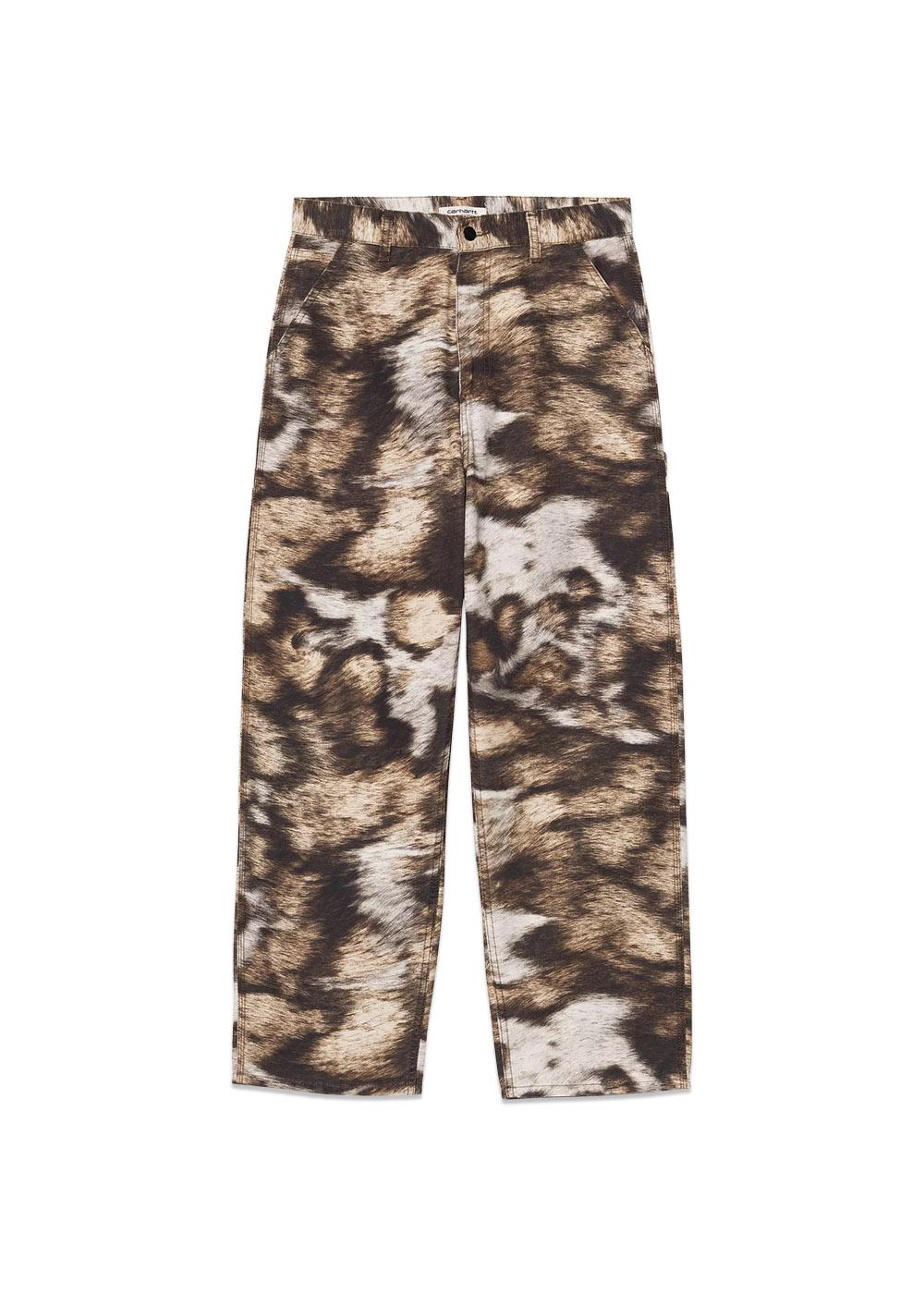 W Brandon Single Knee Pant - Wild Dog Print Stone Washed