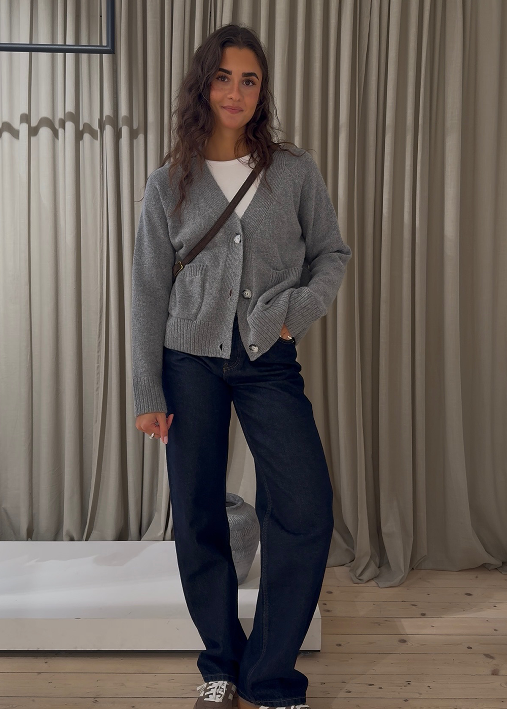 Petunamd cardigan - Grey Melange