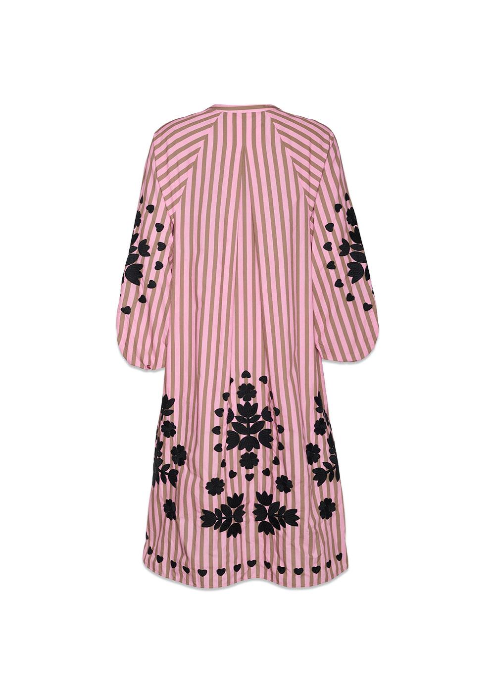 Rikke Dress - Pink Stripes