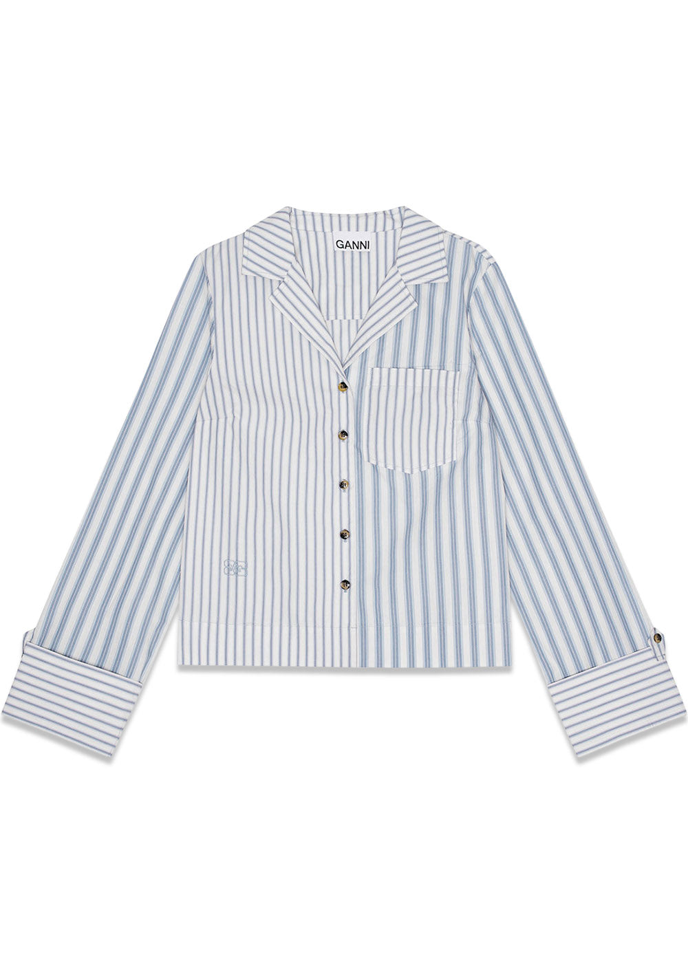 Stripe Cotton Shirt - Egret