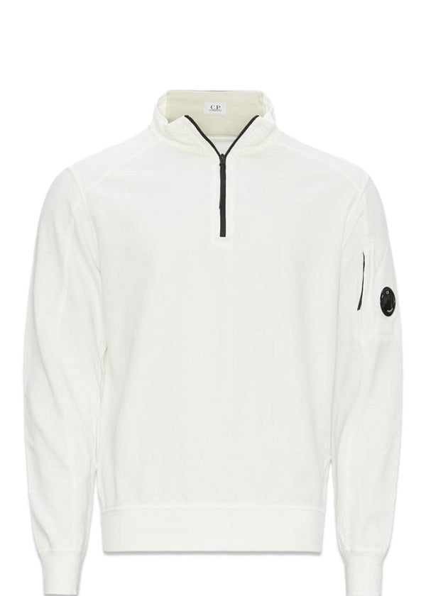 sweatshirts polo collar light fleece - White-Sweatshirts-C.P. Company-Butler Loftet