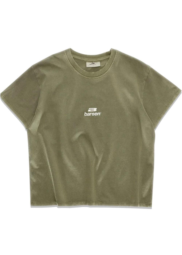 WMNS CROPPED T-SHIRT - Stone Green