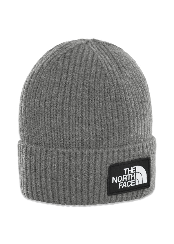 The North Faces TNF LOGO BOX CUFFED BEANIE - Tnf Medium Grey Heather. Køb accessories her.