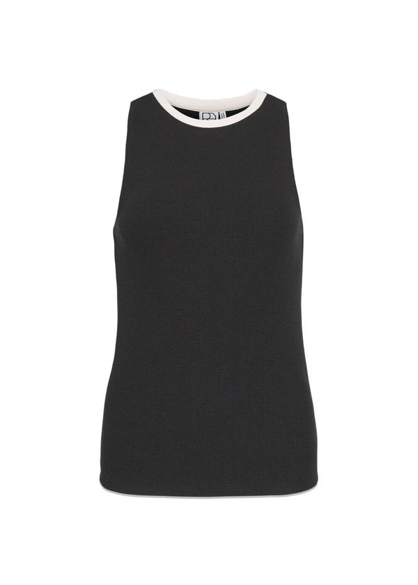ROUHELENA O-NECK TANK TOP - Meteorite/Birch