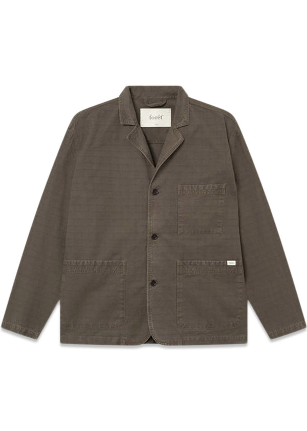 VALLEY UNCONSTRUCTED BLAZER - Cold Brown